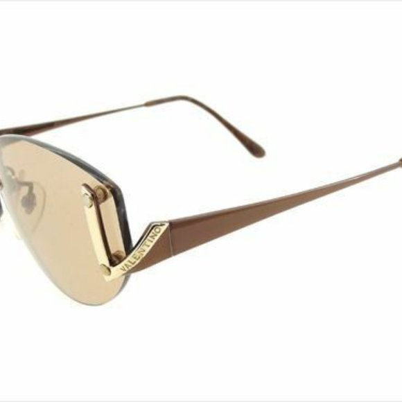 Valentino sunglasses Brown Woman unisex Authentic Used T8548